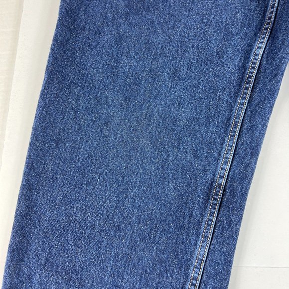 VTG 90s Guess Jeans Men's 29* Pascal Loose Tapered Dark Blue Cotton Denim Tag 33 - Picture 4 of 16